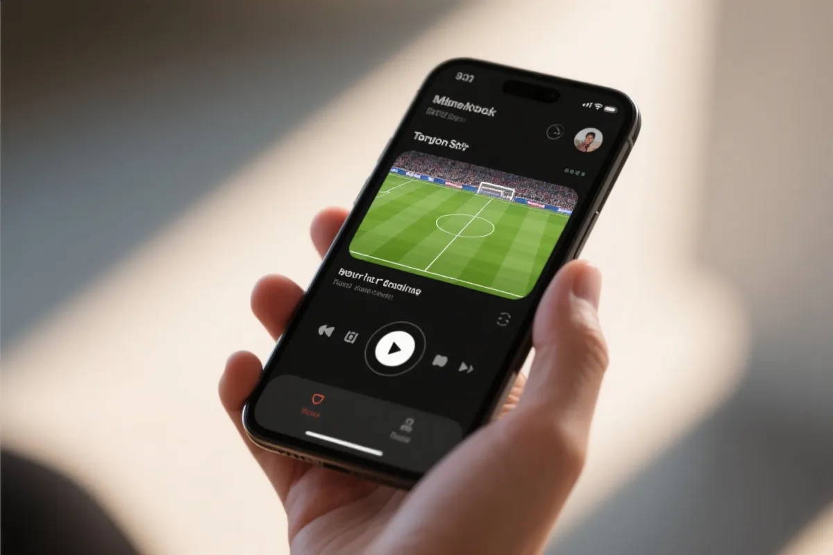 手机观看足球直播示意图